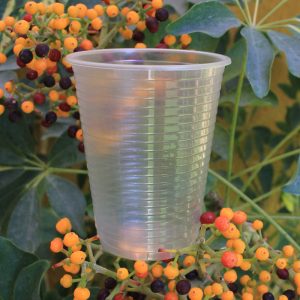 VASOS DE PLÁSTICO, MANGA DE 100 UNIDADES