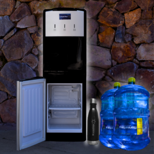 1 DISP 3 LLAVES CON FRIGOBAR + 2 BIDONES CON RECARGA + BOTELLA TÉRMICA